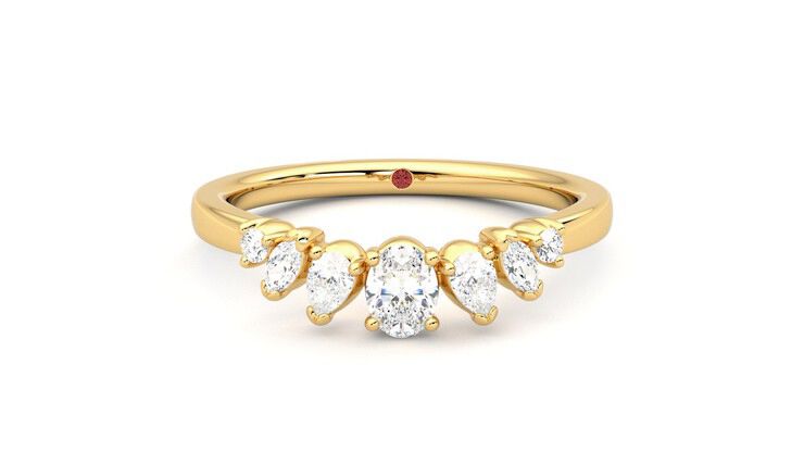Taylor & Hart Diadem Wedding Ring 360 degree image 0