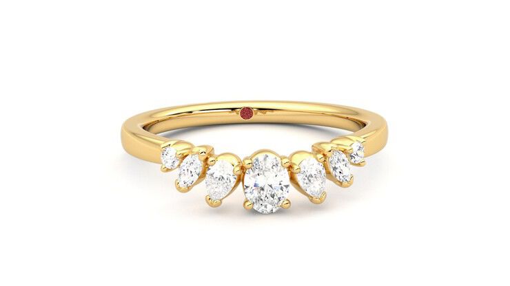 Taylor & Hart Diadem Wedding Ring 360 degree image 2