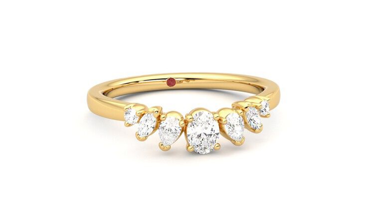Taylor & Hart Diadem Wedding Ring 360 degree image 3