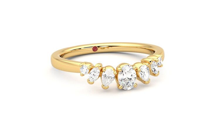 Taylor & Hart Diadem Wedding Ring 360 degree image 4