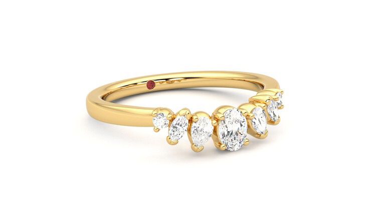 Taylor & Hart Diadem Wedding Ring 360 degree image 5