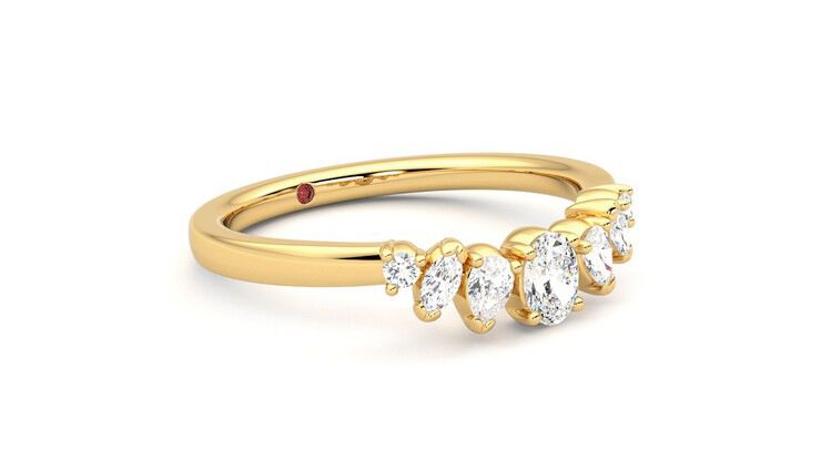 Taylor & Hart Diadem Wedding Ring 360 degree image 6