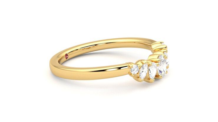 Taylor & Hart Diadem Wedding Ring 360 degree image 8