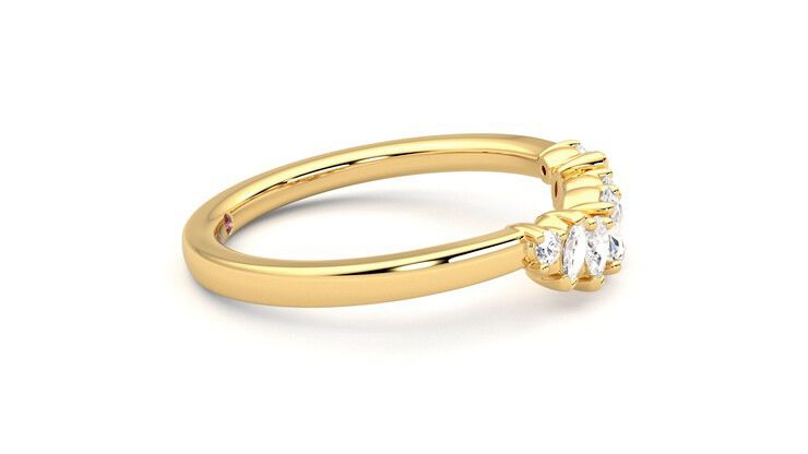 Taylor & Hart Diadem Wedding Ring 360 degree image 9