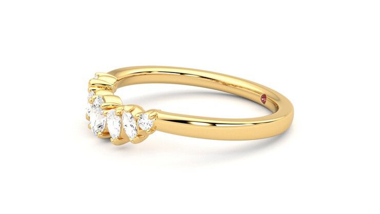 Taylor & Hart Diadem Wedding Ring 360 degree image 22