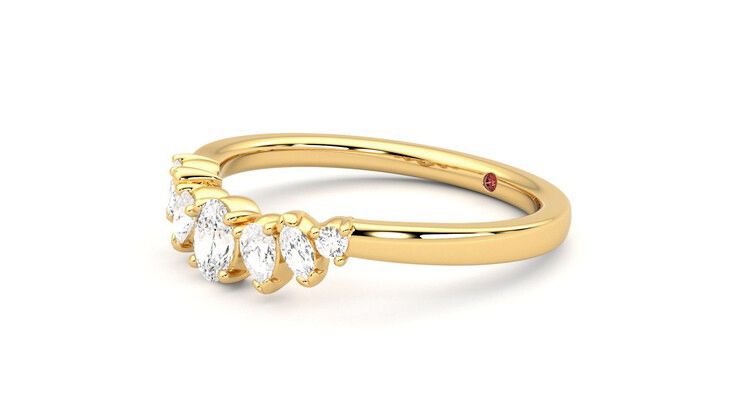 Taylor & Hart Diadem Wedding Ring 360 degree image 23