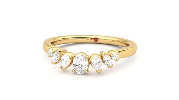 Taylor & Hart Diadem Wedding Ring 360 degree image 27