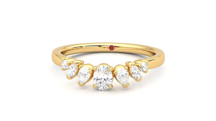 Taylor & Hart Diadem Wedding Ring 360 degree image 28