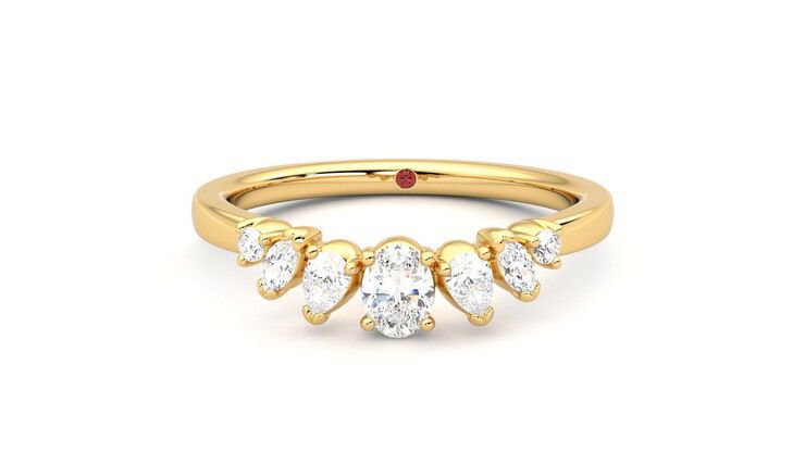 Taylor & Hart Diadem Wedding Ring 360 degree image 29