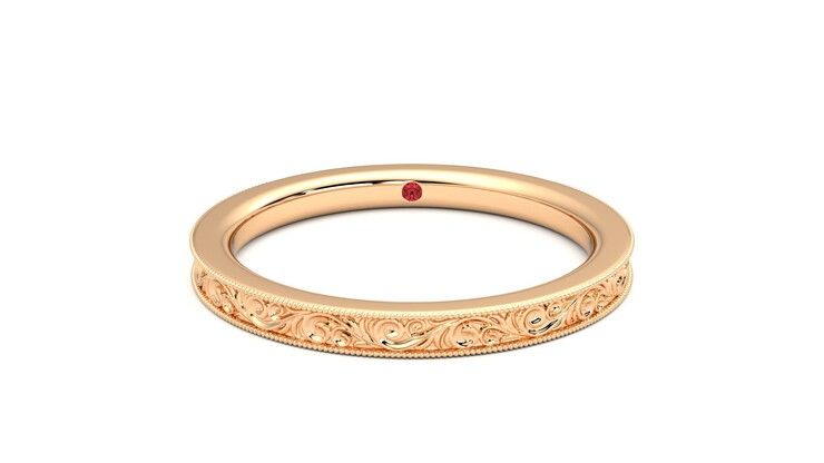Taylor & Hart Ebrose Wedding Ring 360 degree image 0