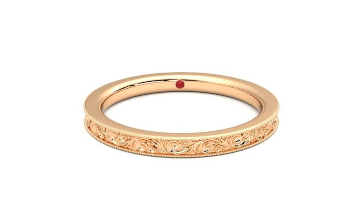 Taylor & Hart Ebrose Wedding Ring 360 degree image 1