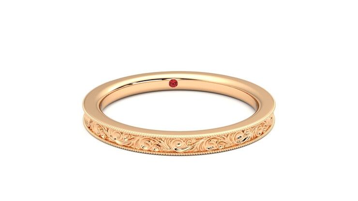 Taylor & Hart Ebrose Wedding Ring 360 degree image 2