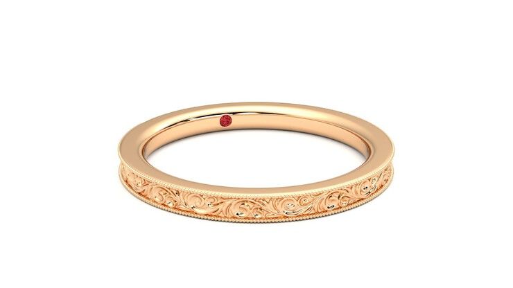 Taylor & Hart Ebrose Wedding Ring 360 degree image 4