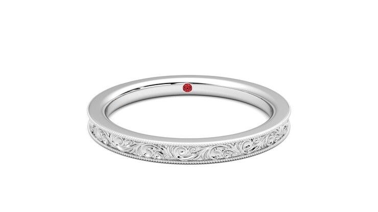 Taylor & Hart Ebrose Wedding Ring 360 degree image 1