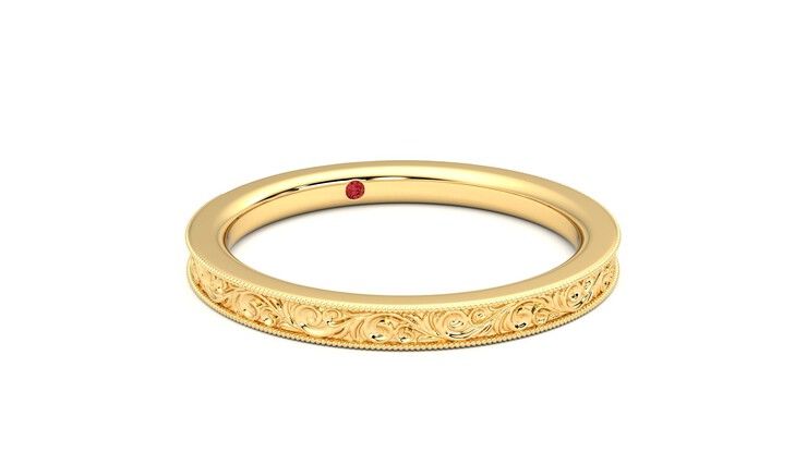 Taylor & Hart Ebrose Wedding Ring 360 degree image 4
