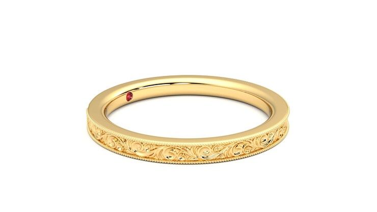 Taylor & Hart Ebrose Wedding Ring 360 degree image 7