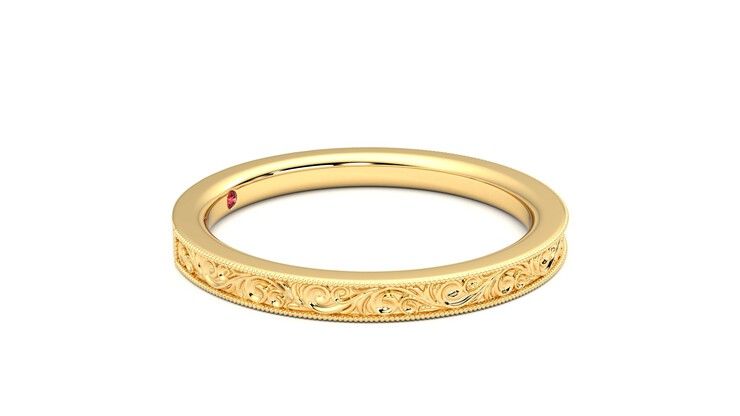 Taylor & Hart Ebrose Wedding Ring 360 degree image 8