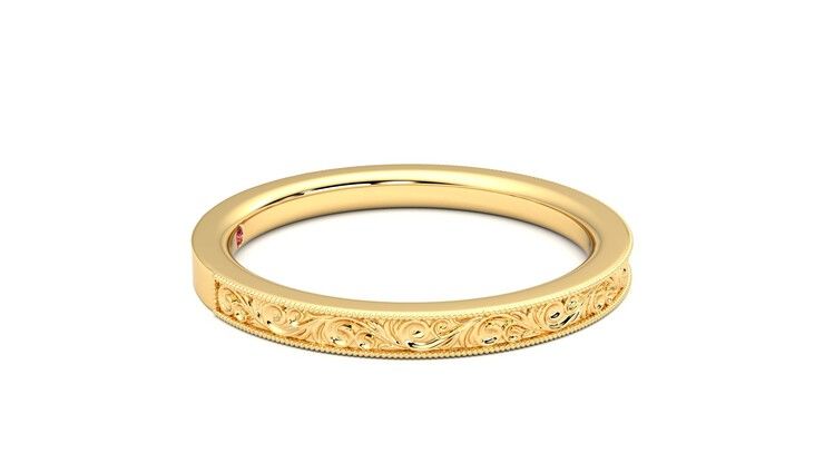 Taylor & Hart Ebrose Wedding Ring 360 degree image 9