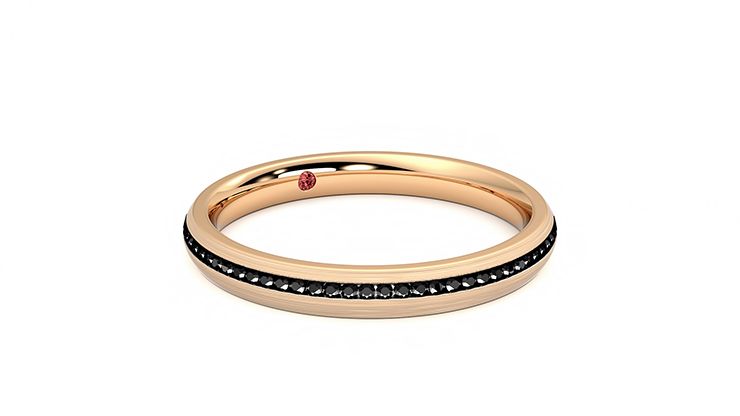 Taylor & Hart Elderberry Wedding Ring 360 degree image 4