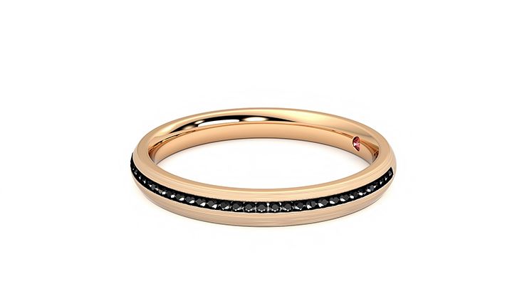Taylor & Hart Elderberry Wedding Ring 360 degree image 21