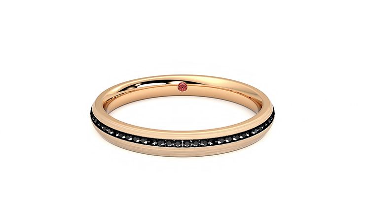 Taylor & Hart Elderberry Wedding Ring 360 degree image 29