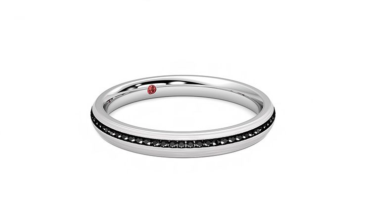 Taylor & Hart Elderberry Wedding Ring 360 degree image 4