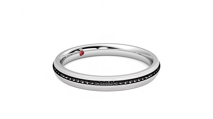 Taylor & Hart Elderberry Wedding Ring 360 degree image 5
