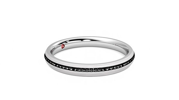 Taylor & Hart Elderberry Wedding Ring 360 degree image 6
