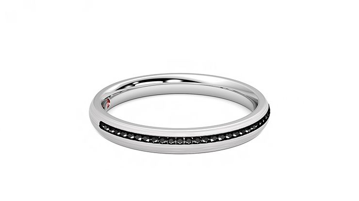 Taylor & Hart Elderberry Wedding Ring 360 degree image 8
