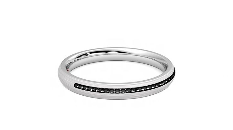 Taylor & Hart Elderberry Wedding Ring 360 degree image 9