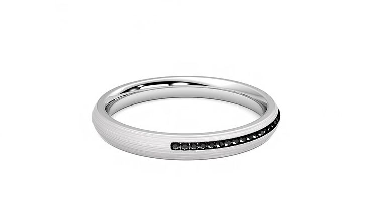 Taylor & Hart Elderberry Wedding Ring 360 degree image 11