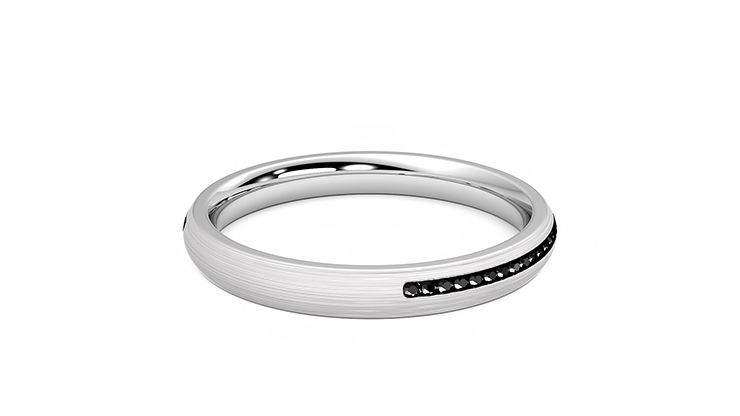 Taylor & Hart Elderberry Wedding Ring 360 degree image 12