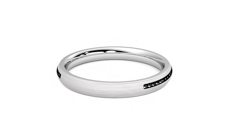 Taylor & Hart Elderberry Wedding Ring 360 degree image 13