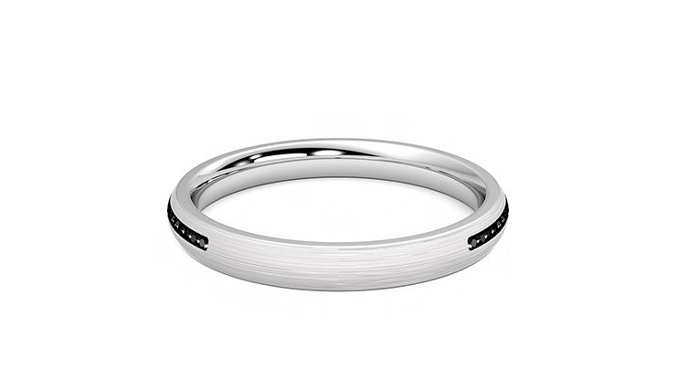 Taylor & Hart Elderberry Wedding Ring 360 degree image 14
