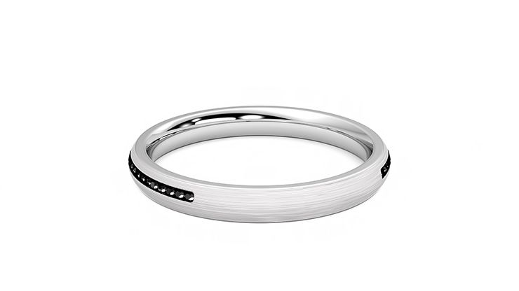 Taylor & Hart Elderberry Wedding Ring 360 degree image 15
