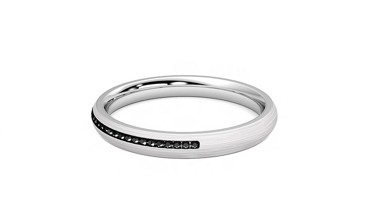 Taylor & Hart Elderberry Wedding Ring 360 degree image 17
