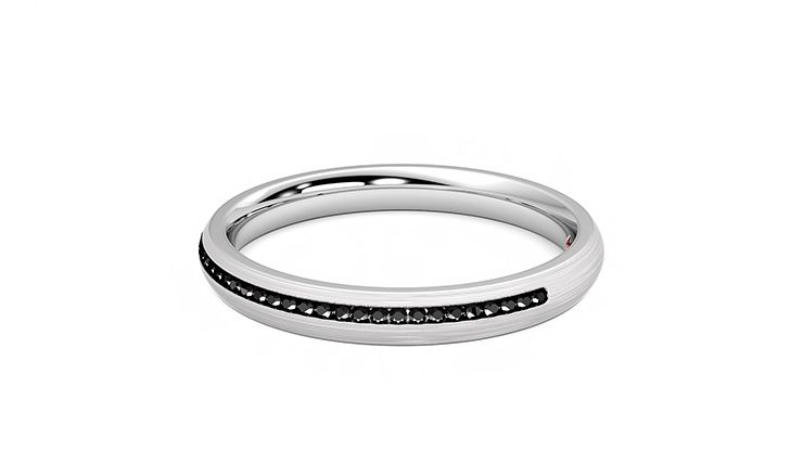 Taylor & Hart Elderberry Wedding Ring 360 degree image 19