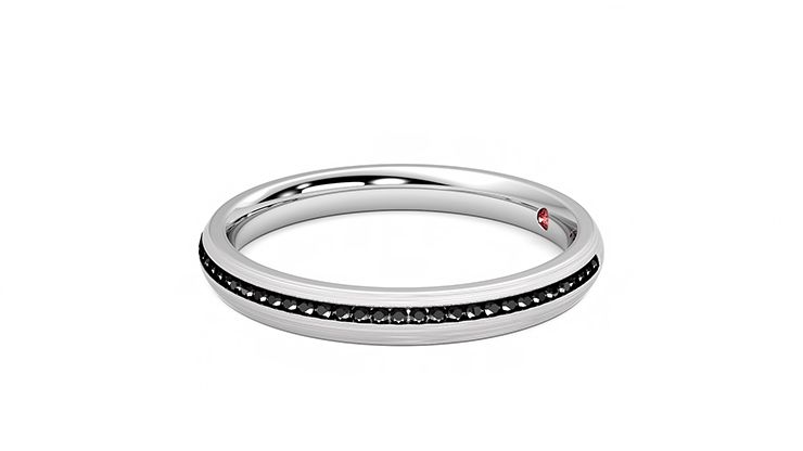 Taylor & Hart Elderberry Wedding Ring 360 degree image 21