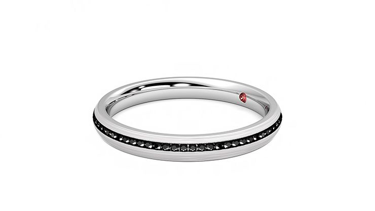 Taylor & Hart Elderberry Wedding Ring 360 degree image 22
