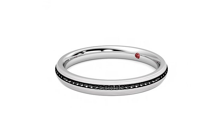 Taylor & Hart Elderberry Wedding Ring 360 degree image 23