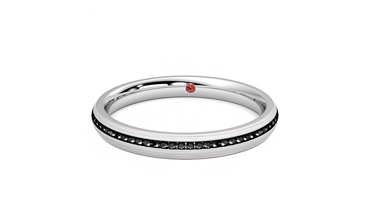 Taylor & Hart Elderberry Wedding Ring 360 degree image 27