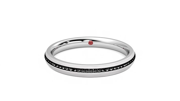 Taylor & Hart Elderberry Wedding Ring 360 degree image 28