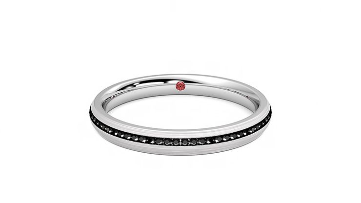Taylor & Hart Elderberry Wedding Ring 360 degree image 29