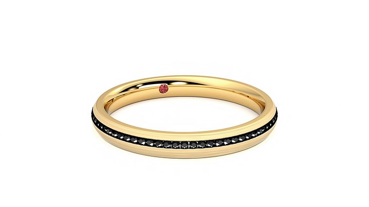 Taylor & Hart Elderberry Wedding Ring 360 degree image 3