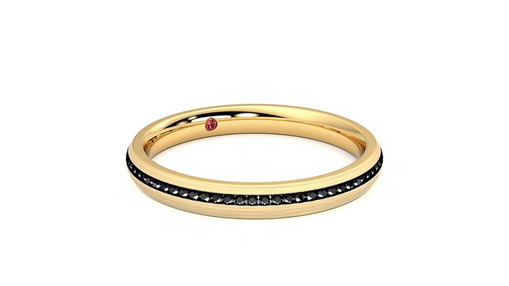 Taylor & Hart Elderberry Wedding Ring 360 degree image 4