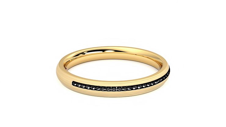 Taylor & Hart Elderberry Wedding Ring 360 degree image 9