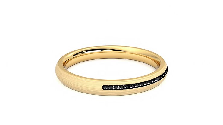 Taylor & Hart Elderberry Wedding Ring 360 degree image 11