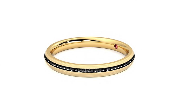 Taylor & Hart Elderberry Wedding Ring 360 degree image 22
