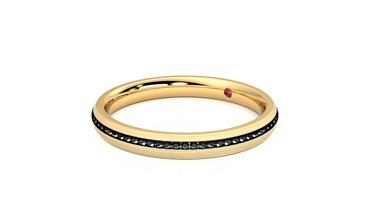 Taylor & Hart Elderberry Wedding Ring 360 degree image 23