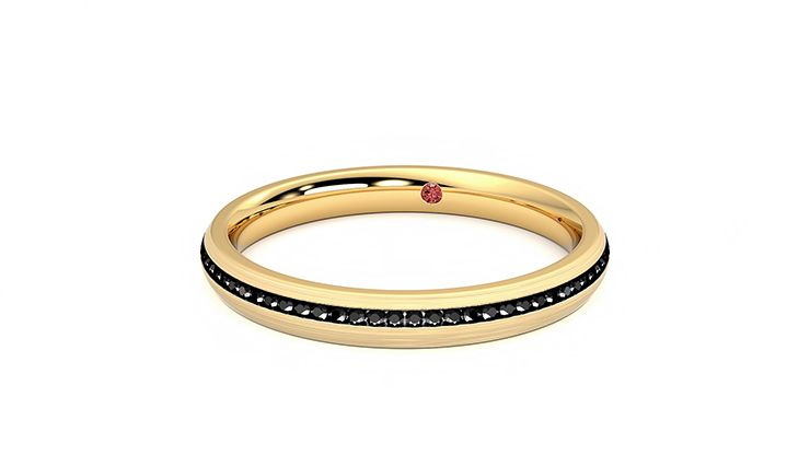 Taylor & Hart Elderberry Wedding Ring 360 degree image 26